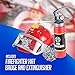 WolVol Firefighter Hat with Lights and Sirens - Well-Made Plastic Costume Hat with Badge & Extinguisher - Aids Kinesthetic Learning & Development for Boys & Girls