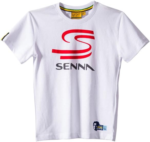 Ayrton Senna SS Kids White T-Shirt