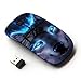 KOOLmouse [ Optical 2.4G Wireless Mouse [ Wolf Blue Eyes Neon Bright Light Forest ]