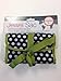 ORB Travel-JP100-A-Polka Dots-Black/Green-Jewelry organizer roll cosmetic bag accessories travel bag