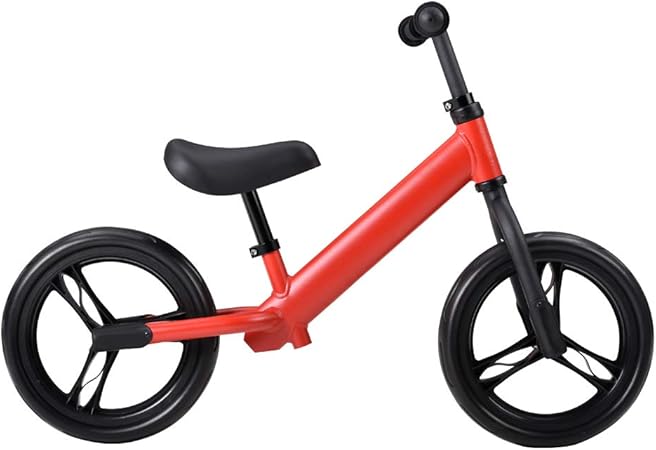 Amazon ペダルなし自転車 バランスバイク 3 5歳子供用 キックバイク 25kg耐荷重 サドルの高さ調整可能 軽量 組み立て簡単 男の子 女の子 幼児 キッズ 入学 入園 誕生日プレゼント 日本語説明書 レッド ペダルなし自転車 おもちゃ