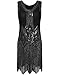 PrettyGuide Women's Gatsby Dress 1920s Beaded Fringed Inspired Cocktail Flapper Dress