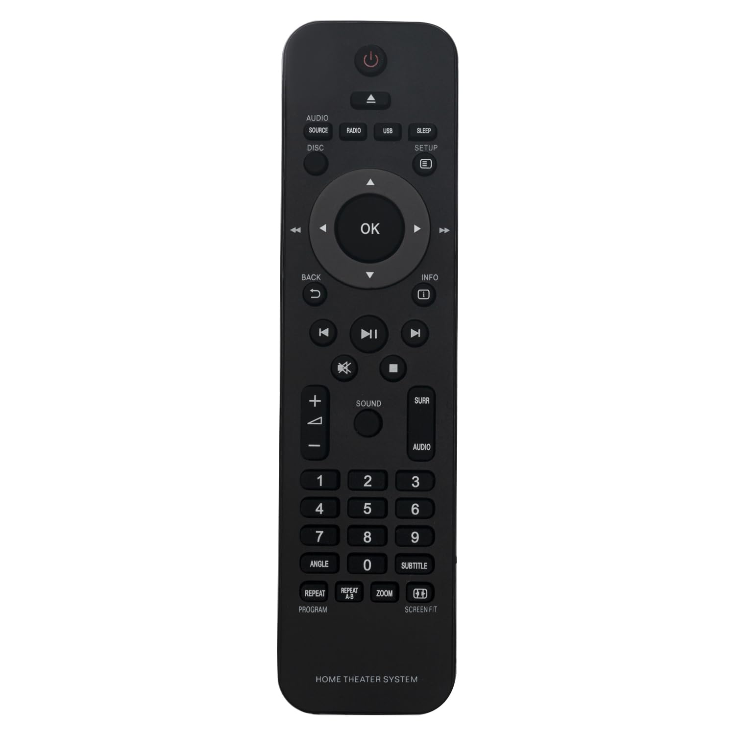 VINABTY Replace Infrared Remote Control Fit for PHILIPS HOME THEATERS SYSTEM HTS3540 HTS3540/12 HTS5520/12 HTS5530 HTS5540 HTD3200 HTS2200 HTS2200/93