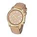 Tenworld Women Lady Girl Gift Analog Quartz Faux Leather Wrist Watch (Beige)