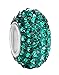 Sterling Silver Jan-Dec Birthstone Charm Beads Swarovski Crystal Elements fit All Charm Bracelets Women Girls Mother's Gifts