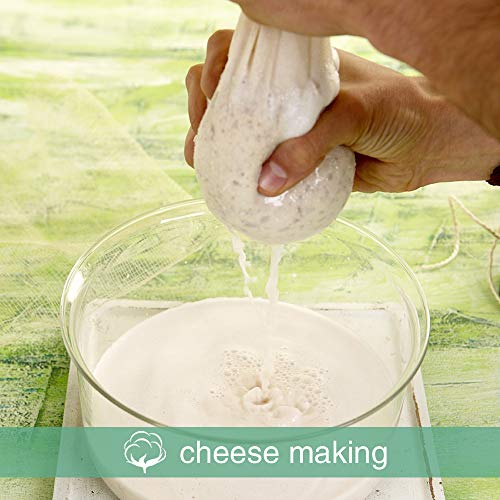 Bellamei Cheesecloth for Straining Grade 90 4 Yards 100% Unbleached Cotton Fabric Cheese Cloth,Washable and Reusable Butter Muslin Cloth Nut Milk Fruit Juice Yogurt Strainer Oil Bag Halloween - Thumbnail 4