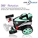 PALA PERRA Rc Cars, 360 Degree Flips Stunt Car, Flexible Remote Control Car, 1:24 Scale Rc Stunt Car Ideal Gifts for Boys & Girls Birthday & Christmas, Lake Blue