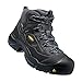 Keen Utility Men's Braddock Mid Waterproof Soft-Toe Work Boot, Raven/Estate Blue, 9.5 D US