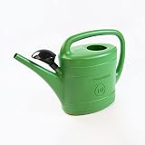 Prosperplast 14L Green Plastic Watering Can with Black Rose Head view 2