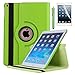New iPad 9.7 2018 2017 / iPad Air Case - AiSMei Rotating Stand Case Cover with Auto Wake Sleep for Apple iPad 9.7" (6th Gen, 5th Gen) / iPad Air 2013,Bonus Stylus + Film - Green primary