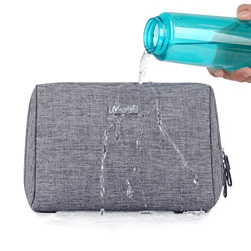 Large Makeup Bag Zipper Pouch Travel Cosmetic Organizer for Women and Girls (Large, Grey) 6 Large Makeup Bag Zipper Pouch Travel Cosmetic Organizer for Women and Girls (Large, Grey)
