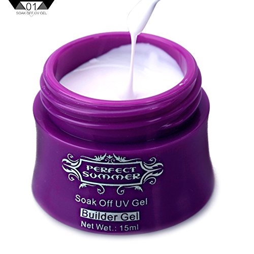 Perfect Summer New UV LED 15ml Hard Builder Gel for Soak Off Nails Polish Professional DIY Nail Art Manicure Decorations Color #001 White Perfect Summer New UV LED 15ml Hard Builder Gel for Soak Off Nails Polish Professional DIY Nail Art Manicure Decorations Color #001 White