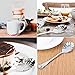 TRUSBER Stainless Steel Teaspoons, Vintage Shell Shape Stir Spoons for Coffee, Espresso, Cappuccino, Desserts, Sugar, Demitasse, Afternoon Tea, Kitchen and Bar, Small, Silver (Pack of 6)