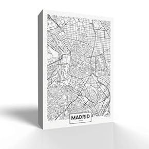 Canvas Wall Art-Madrid-Canvas Prints Home Artwork Decoration for Living Room,Bedroom - 12x18 inches