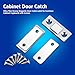 Yosoo 2Pcs Door Catch Ultra Thin Strong Magnetic Catch with Screws for Home Furniture Cabinet Cupboard