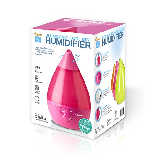 Crane USA Filter-Free Cool Mist Humidifier, Pink - Thumbnail 3