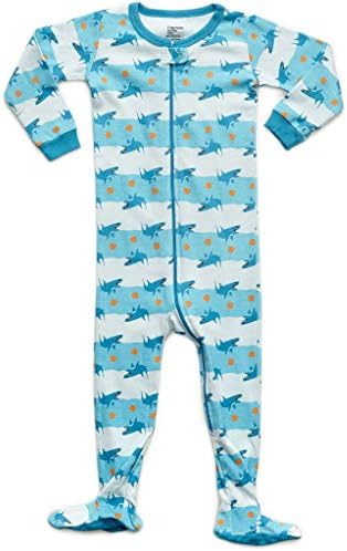 Frogmouth Shark Fish Footed Pajama 3 Toddler
