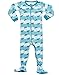 Frogmouth Boys Footed Sleeper Shark Fish Pajama 100% Cotton