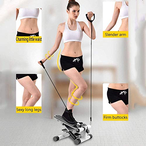 KENL-Fitness-Stair-Stepper-for-Women-and-ManMini-Stepper-Fitness-Cardio-Exercise-TrainerHeight-Adjustable-Stepper-Twisting-MachineStepper-Exercises-Equipment-Monitor-Resistance-Bands