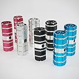 Pair BMX Mountain Bike Bicycle Antislip Cylinder Aluminum Alloy 3/8