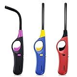 3 Pack Lighter Refillable Butane Lighters, Candle