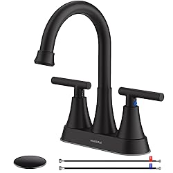 Bathroom Faucets for Sink 3 Hole, Hurran 4 inch
