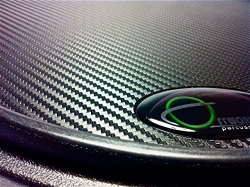 Offworld Percussion Invader V3 Practice Pad with Black Rim and Black Vinyl/Mylar Laminate Surface