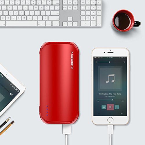 Aibocn Power Bank 16000mAh Portable External Charger with Fast Charging Technology for Apple Phone iPad Samsung Galaxy Tablets and More, Christmas Red - Thumbnail 7