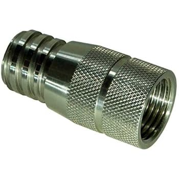 Stainless Steel Adapter For CO2 Paintball Tanks Can Be Use On Soda Beverage Machine Save Money On Refills.