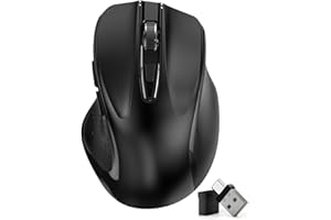 Qullqian Rechargeable Bluetooth Wireless Mouse for MacBook air/MacBook pro/Tablet/Mac/Laptop/Apple/pc/, Silent Slim Use Bluetooth 5.2/3.0 and 2.4GHz USB Type-C Receive