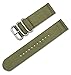 deBeer 20mm Military Ballistic Nylon 2-Piece Watch Band/Watch Strap - Olive