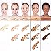 Matte Oil Control Liquid Foundation, Full Concealer Foundation Cream Brighten long-lasting Shade 30ml