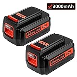 3000mAh Battery for Black and Decker 40v Lithium, Replacement Black & Decker 40 Volt MAX LBXR2036 LBX2040 LBX36 LBXR36 Battery (2 Packs)