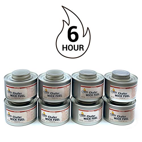 8 pk Chafing dish fuel cans, Chafer fuel 6 hour warmers, Safe canned heat fuel for chafing dish, - Thumbnail 3