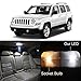 Partsam White Interior LED Package Kit + Tag Lights + Reverse Lights Replacement for Jeep Patriot 2007-2015(8 Pieces)