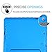 HDE Case for iPad 9.7-inch 2018 / 2017 Kids Shockproof Bumper Hard Cover Handle Stand w/ Built in Screen Protector for New Apple Education iPad 9.7 Inch (6th Gen) / 5th Generation iPad 9.7 Blue Yellow