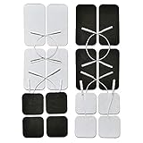 TENS Electrodes Replacement Pads ,No gel needed. and for Flextone Pads. Small & Large Size 16-Pack, adhesive electrodes for TENS / EMS / electrotherapy +FREE $6.99 Value Dual Leads Wire