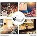 Video Projector, PONER SAUND Mini Projector 3000 Lux with 50,000 Hrs, 190 inch Home Theater Movie Projector, 1080P Supported, Compatible with Ipad, HDMI, VGA, TF, USB, Chromecast (White)thumb 4