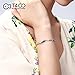 T400 Jewelers “Glass Slipper” Swarovski Element Crystals Wrist Bangle Bracelet for Women Girlfriend Love Gifts Size 6.7