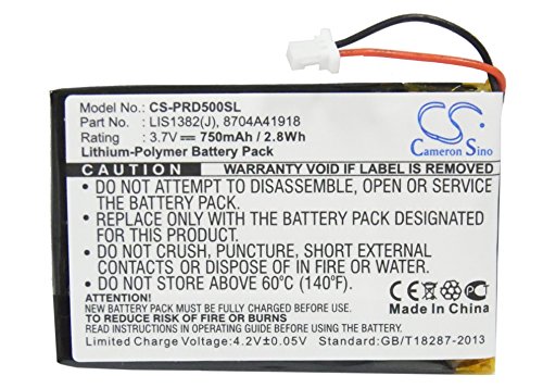 image for Cameron sino 750mAh Li-Polymer Rechargeable Battery 1-756-769-11 8704A