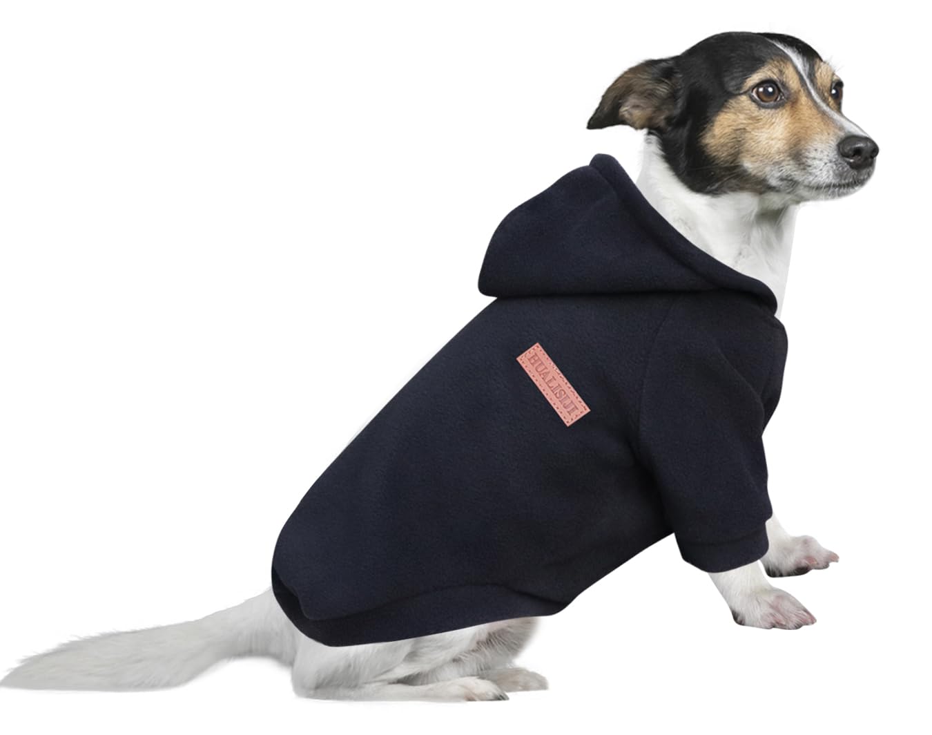 HuaLiSiJi Dog Hoodie Dog Sweatshirt Elasticity Fabric is Quite Comfortable, Soft and Warm for the Animal and Easy to Wear (Black, 3XL)