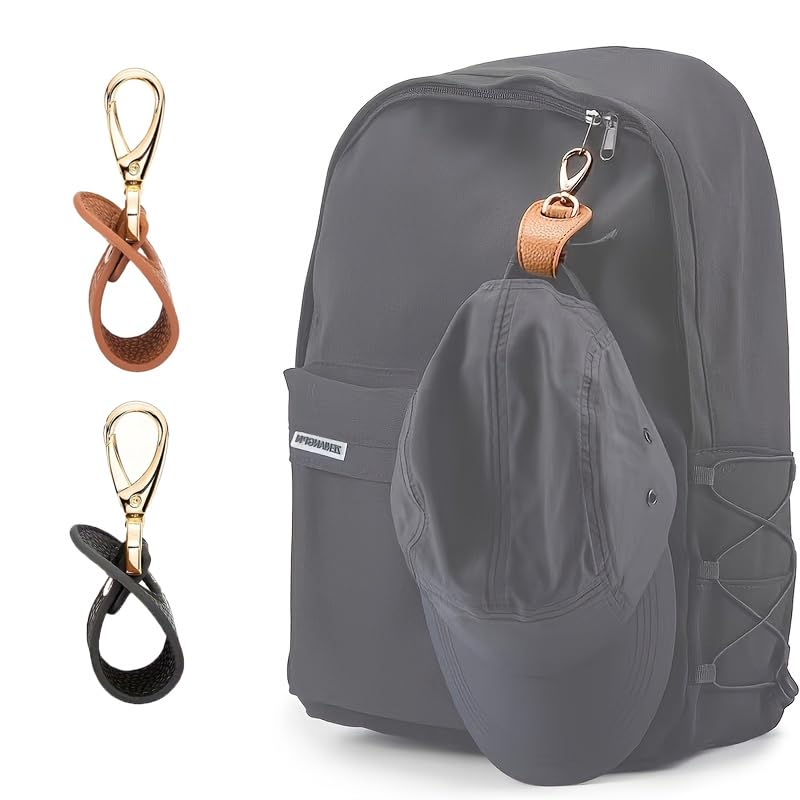 Photo 1 of 2pcs Hat Clip for Travel,Space-saving Hat Holder Accessories for Backpack/Sling Bag/Beach Bag, Hands-free Hiking, Beach, Cruise Travel Essentials for Women/Men