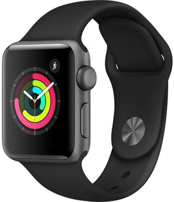 Apple Watch Series 3, GPS, Space Gray Black Sport Band, 42mm, For Parts