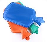 Natural Rubber Classic Hot Water Bottle For Pain Relief, 3 Pack