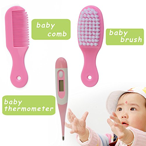 Nursery Care Kit , Grooming Kit high quality for Infants, Newborns, Kids, Boys and Girls.Includes Nail Clippers ,Scissors, Nail File ,Soft Brush, Hair Comb , Tweezers , Nasal Absorption Device 9pcs