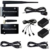 SPENFiLY IR Blaster Repeater for Extended Control of Multiple Infrared Home Appliances Wireless Infrared Repeater for Audio-Visual Controls - WL-T1-L（Control 4 Devices