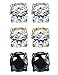 FIBO STEEL 3 Pairs Stainless Steel Round Magnetic Earrings for Men Women CZ Studs Earrings,6MM