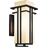 Yoenecea Outdoor Lighting Fixtures Wall Mount, Outdoor Wall Lights Modern with Frosted Glass, Aluminum Exterior Light for Hou