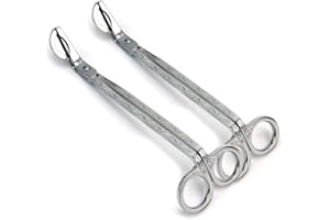 STONCEL 2PC Candle Trimmer Wick Catcher Stainless Steel,Silver