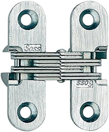 Model 101 Invisible Cabinet Hinge Finish: Bright Stainless Steel by SOSS